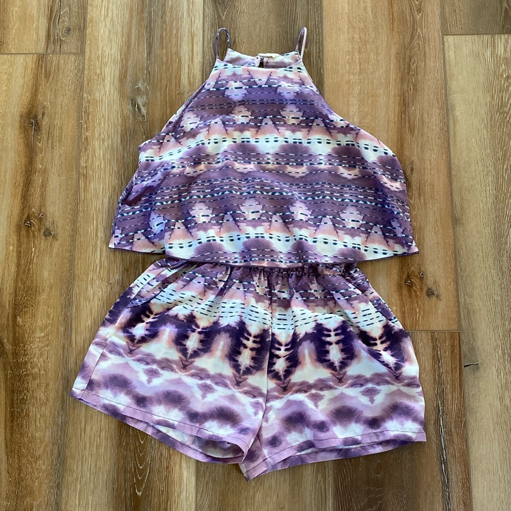 Tyshe Abstract Romper Size Large
